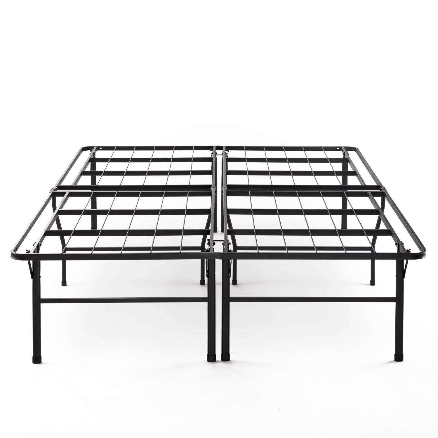 Queen 18 Inch High Rise Folding Metal Platform Bed Frame