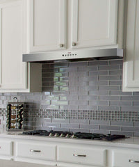 CH7748SQ6-XX 48 Inch 600 CFM Fully Automatic Under Cabinet Perimetric Range Hood in Stainless Steel w/Temp Sensors Auto On/Off