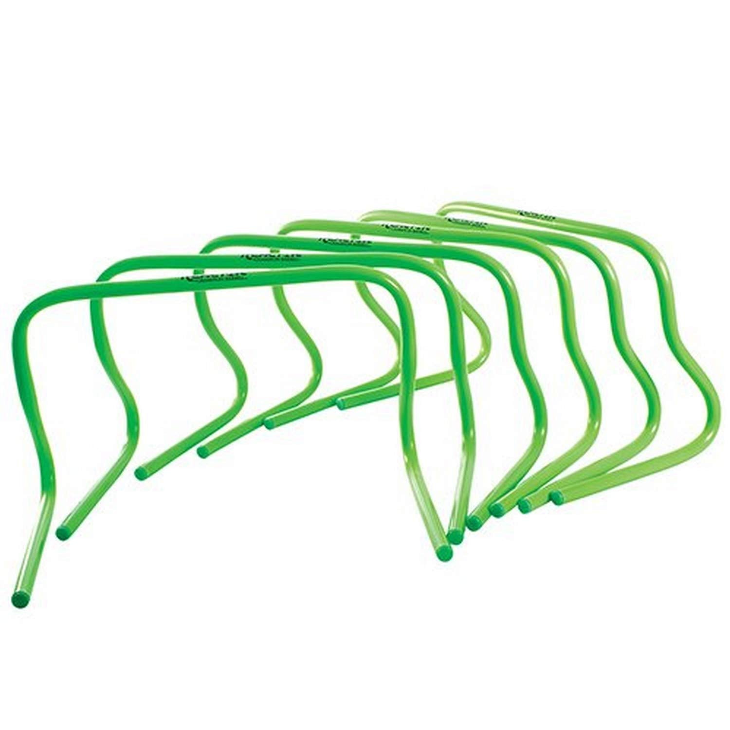 A set of green plastic handles designed for a chair, showcasing a modern and ergonomic style.