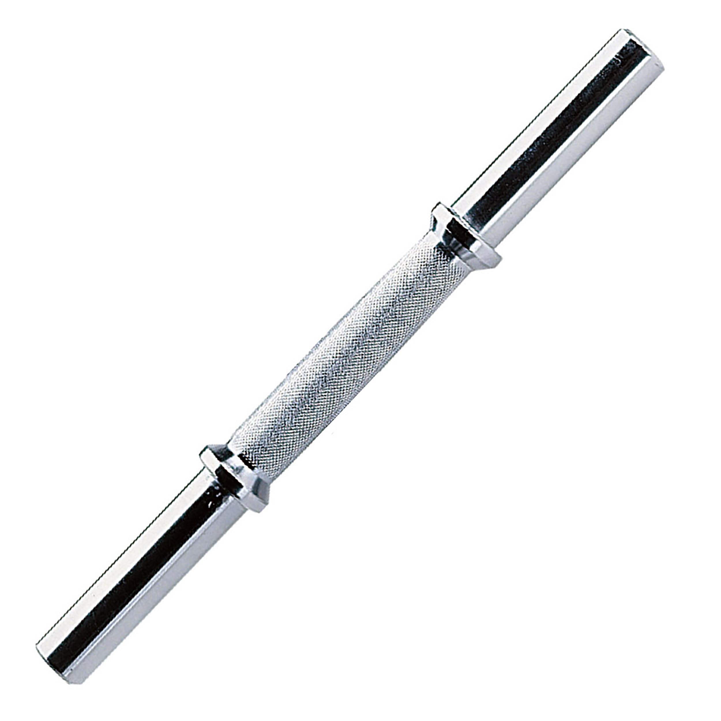 (SDA14) 14" Solid Steel Dumbbell Handle with Chrome Finish for Bicep/Triceps Exercises, Adustable for Various Wokrouts, Home and Commercial Gym Accessories, 1 Single Pc