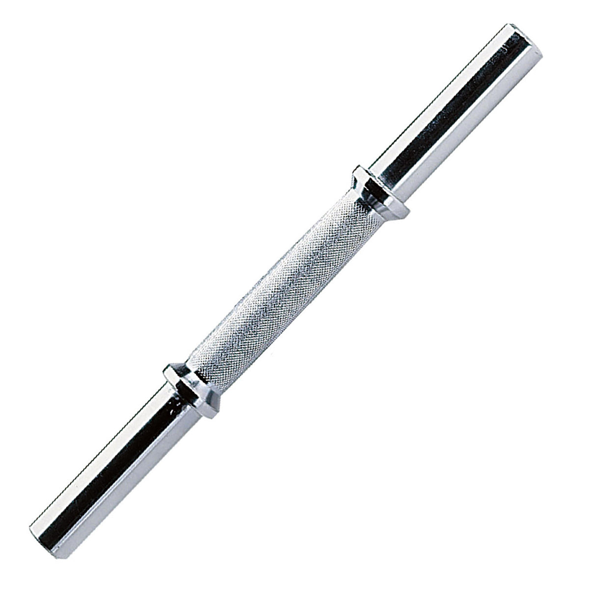 (SDA14) 14" Solid Steel Dumbbell Handle with Chrome Finish for Bicep/Triceps Exercises, Adustable for Various Wokrouts, Home and Commercial Gym Accessories, 1 Single Pc