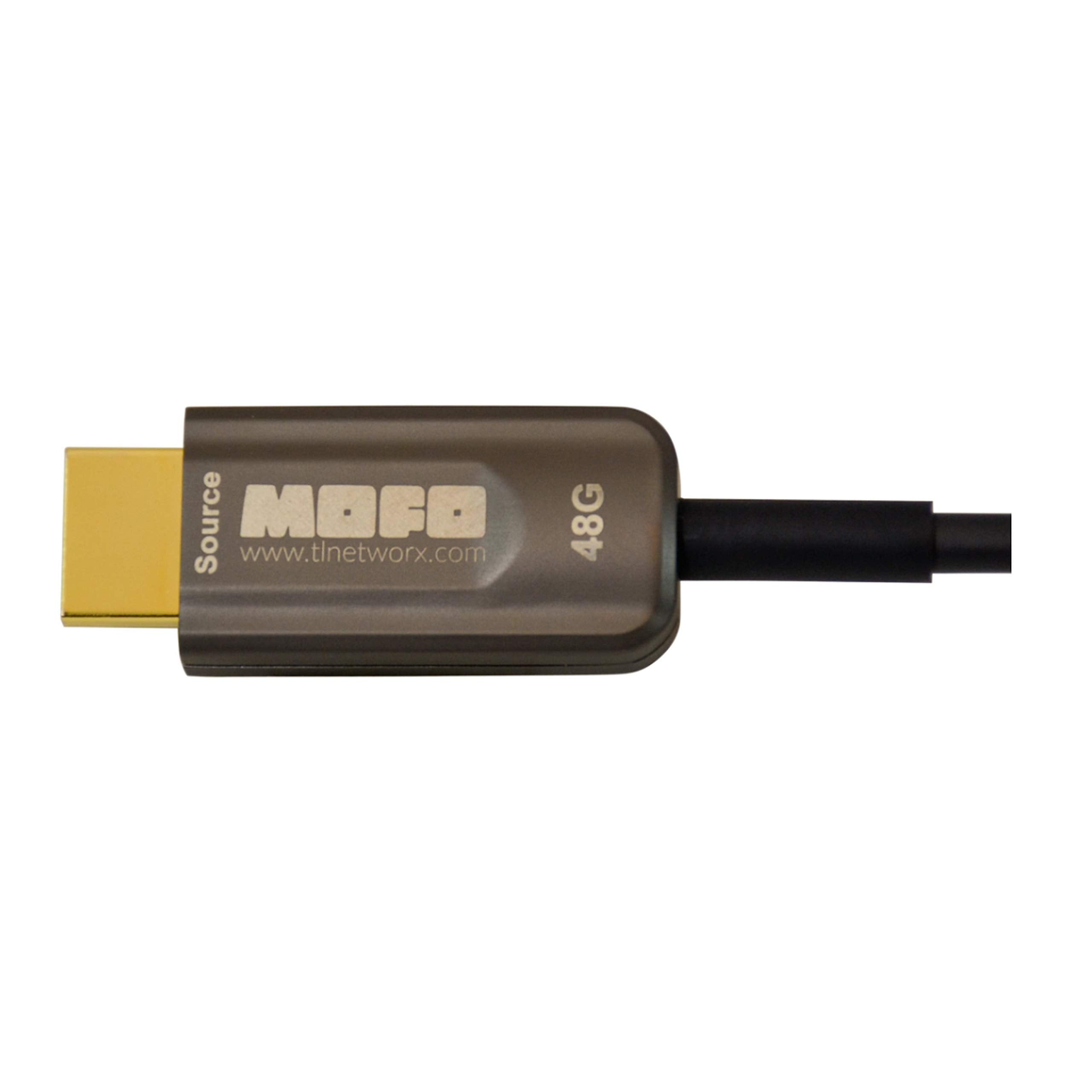 Techlogix 0184-0103 33 10m Mofo 8k Hdmi Cable Fiber 2.1 48gbps Plenum 8k60hz