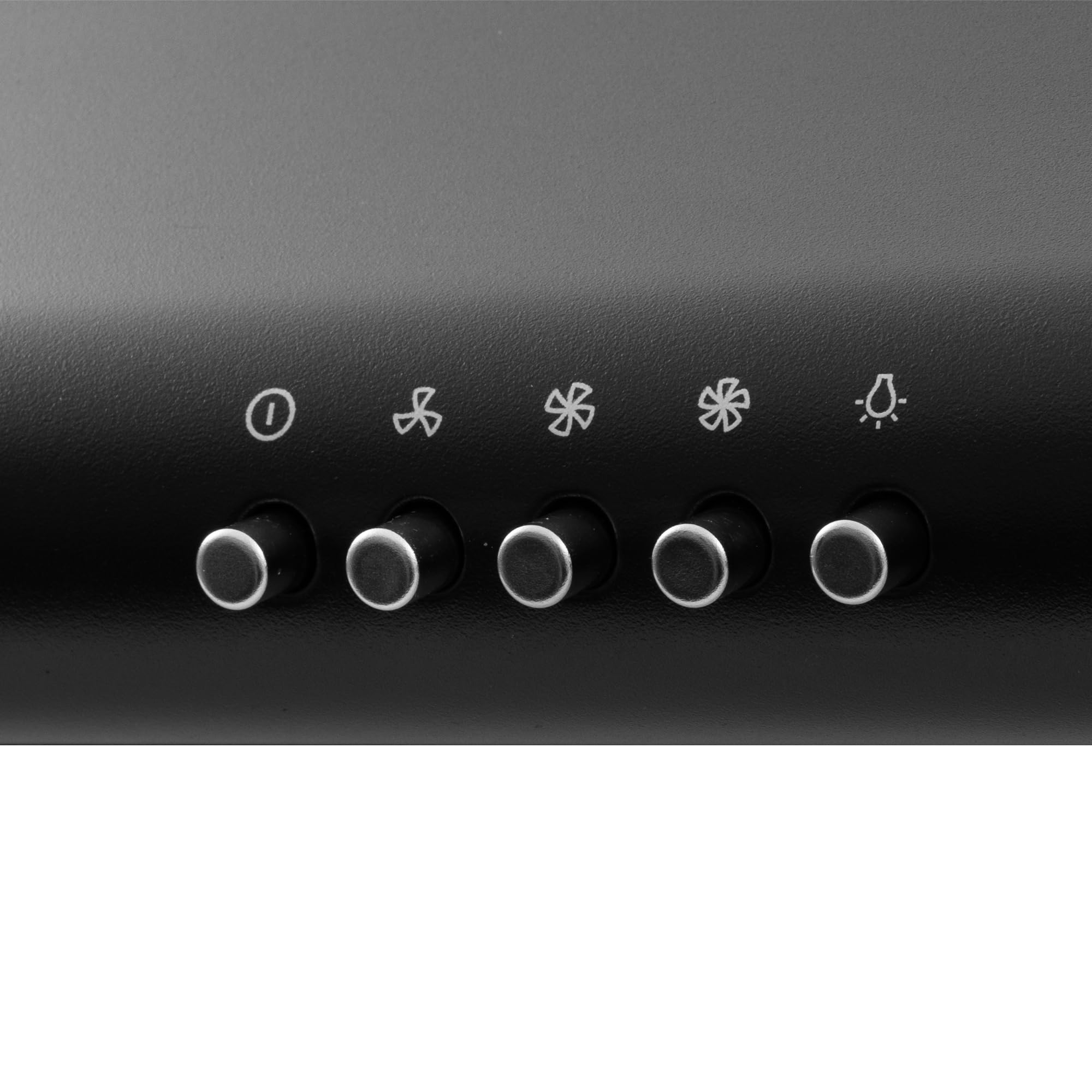 COS-5MU30-BK 30 in. Delta Collection Ducted Under Cabinet Range Hood, Button Controls, Reusable Filters, LED Lights in Matte Black, 30 inch