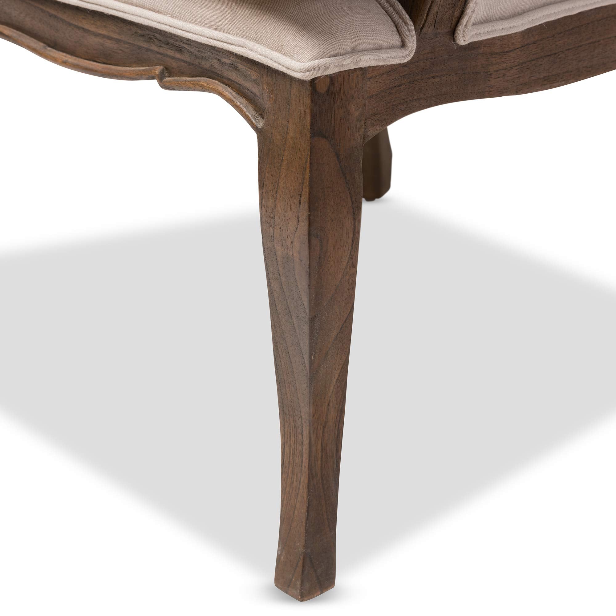 Napoleon Traditional French Accent Chair, Ash