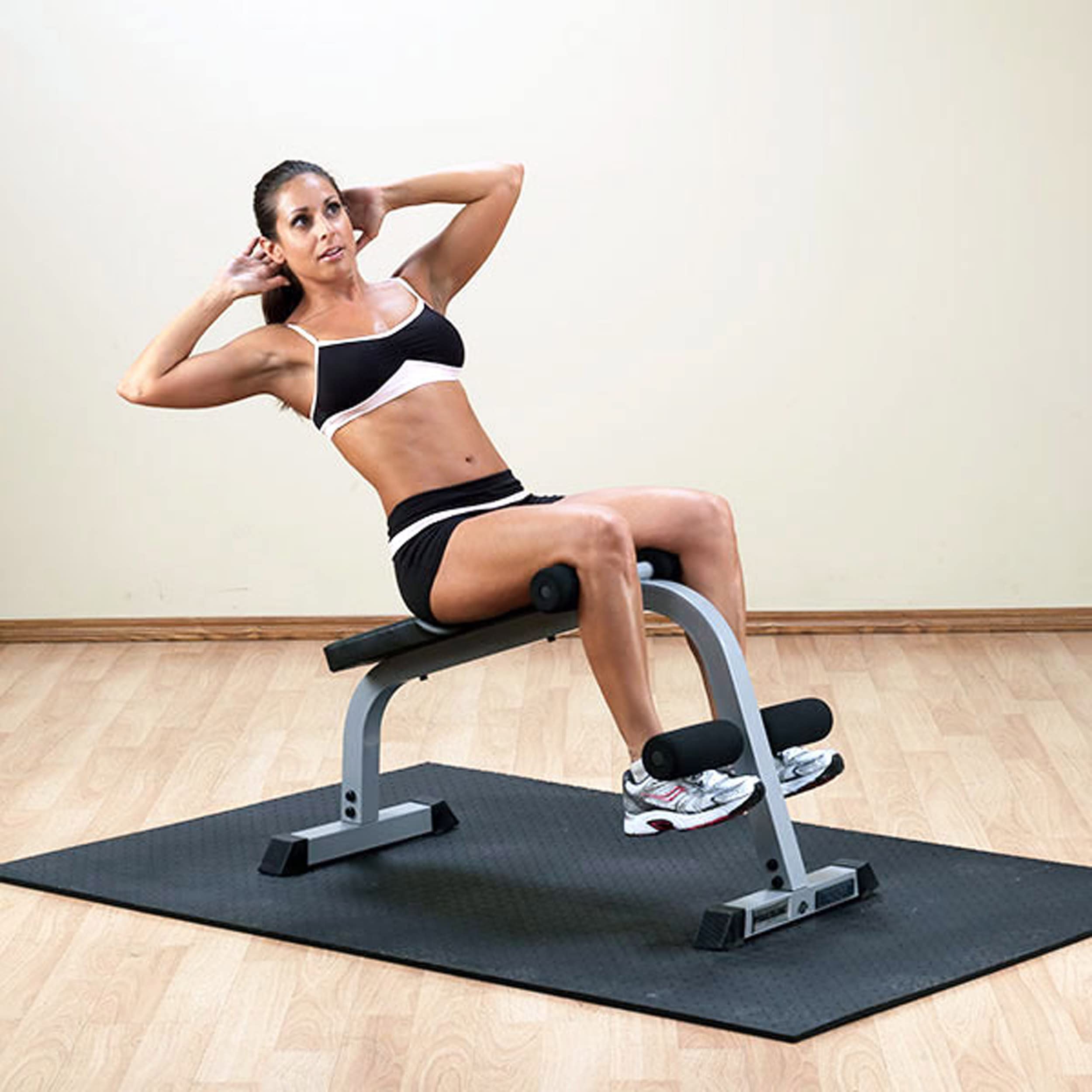 Powerline Ab Board (PAB139X), 6-Pack Abs Machine Exercise Equipments for Strength Training Home Gym Workouts Bench
