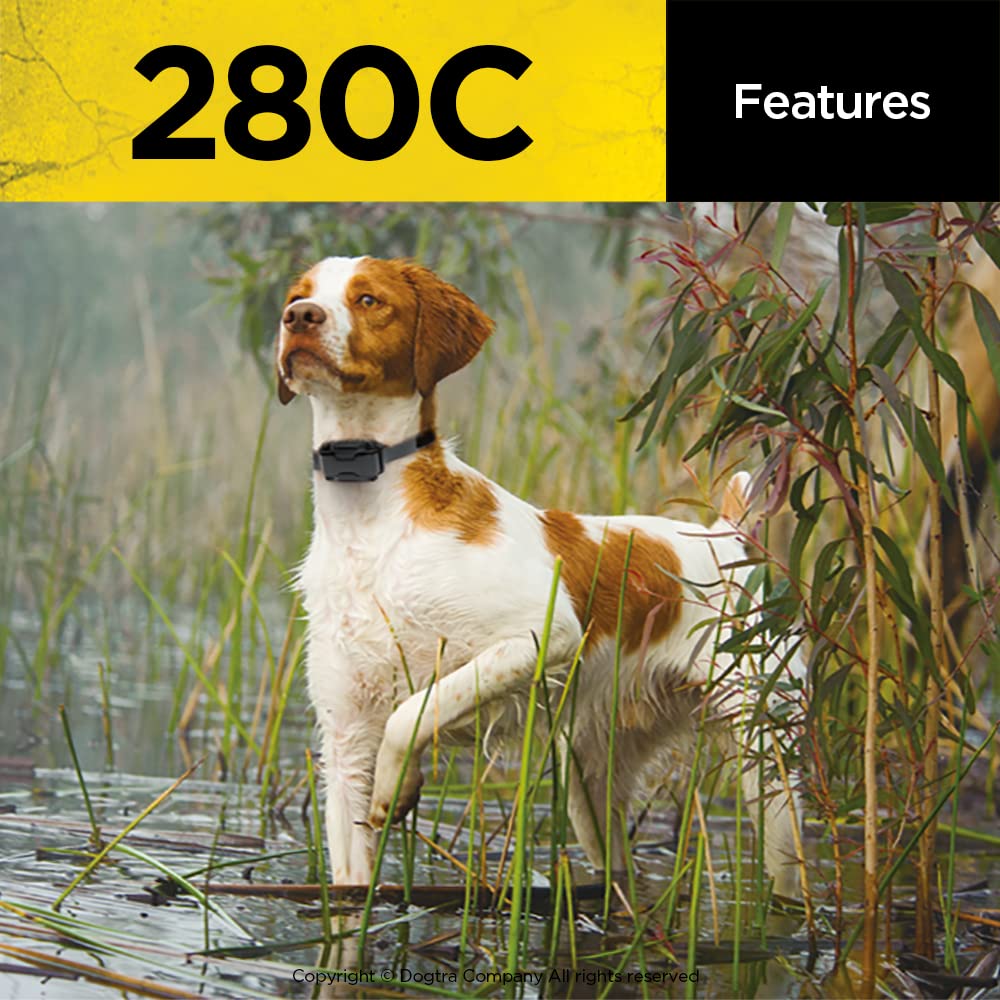 280C Waterproof 127-Level Precise Control LCD Screen 1/2-Mile Remote Training Dog E-Collar