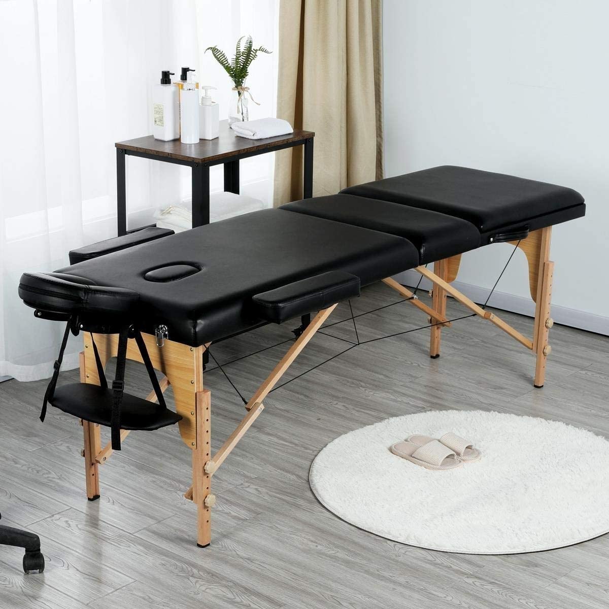 Black Adjustable Portable Massage Tattoo Table