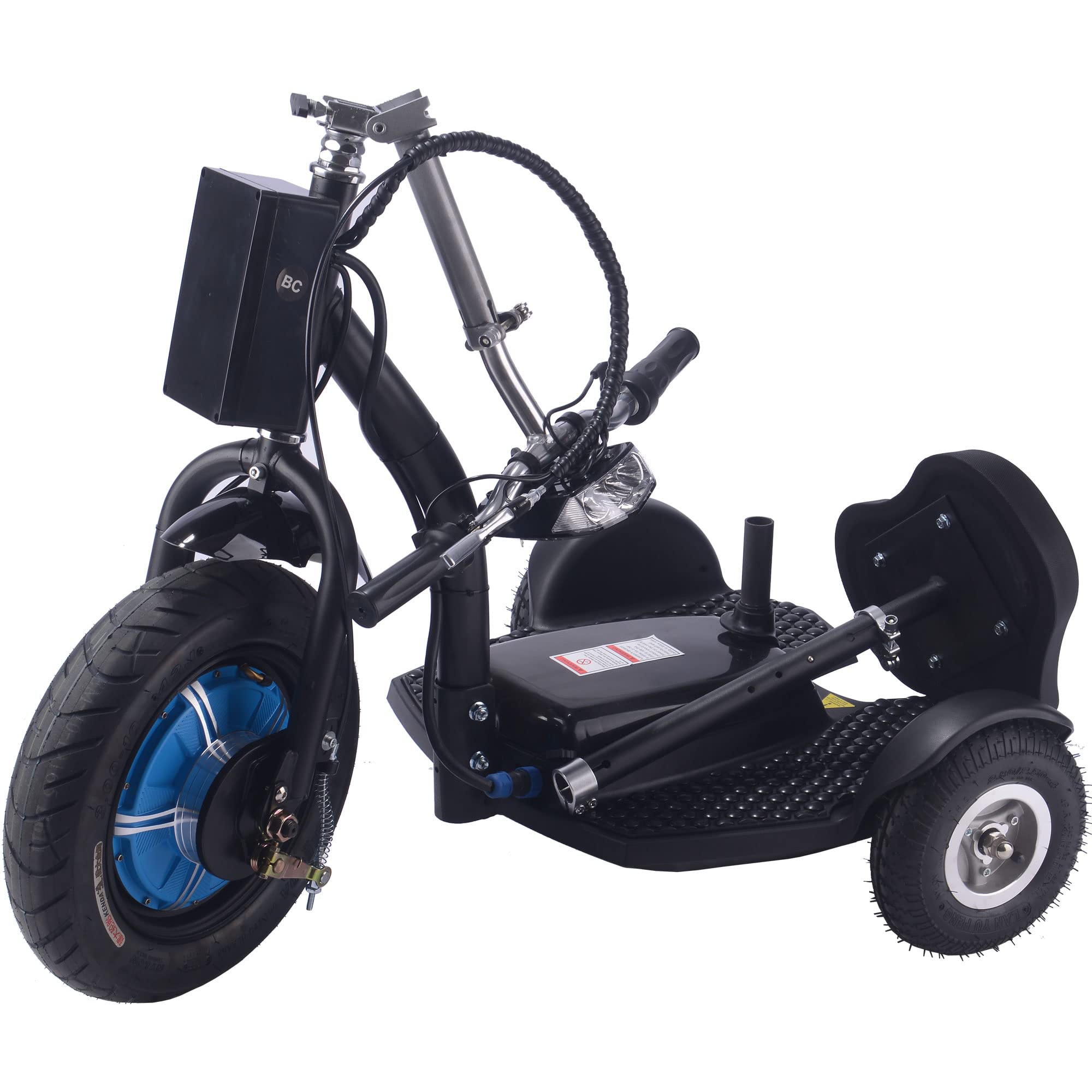 MotoTec Electric Mobility Trike 48v 750w Lithium, Black