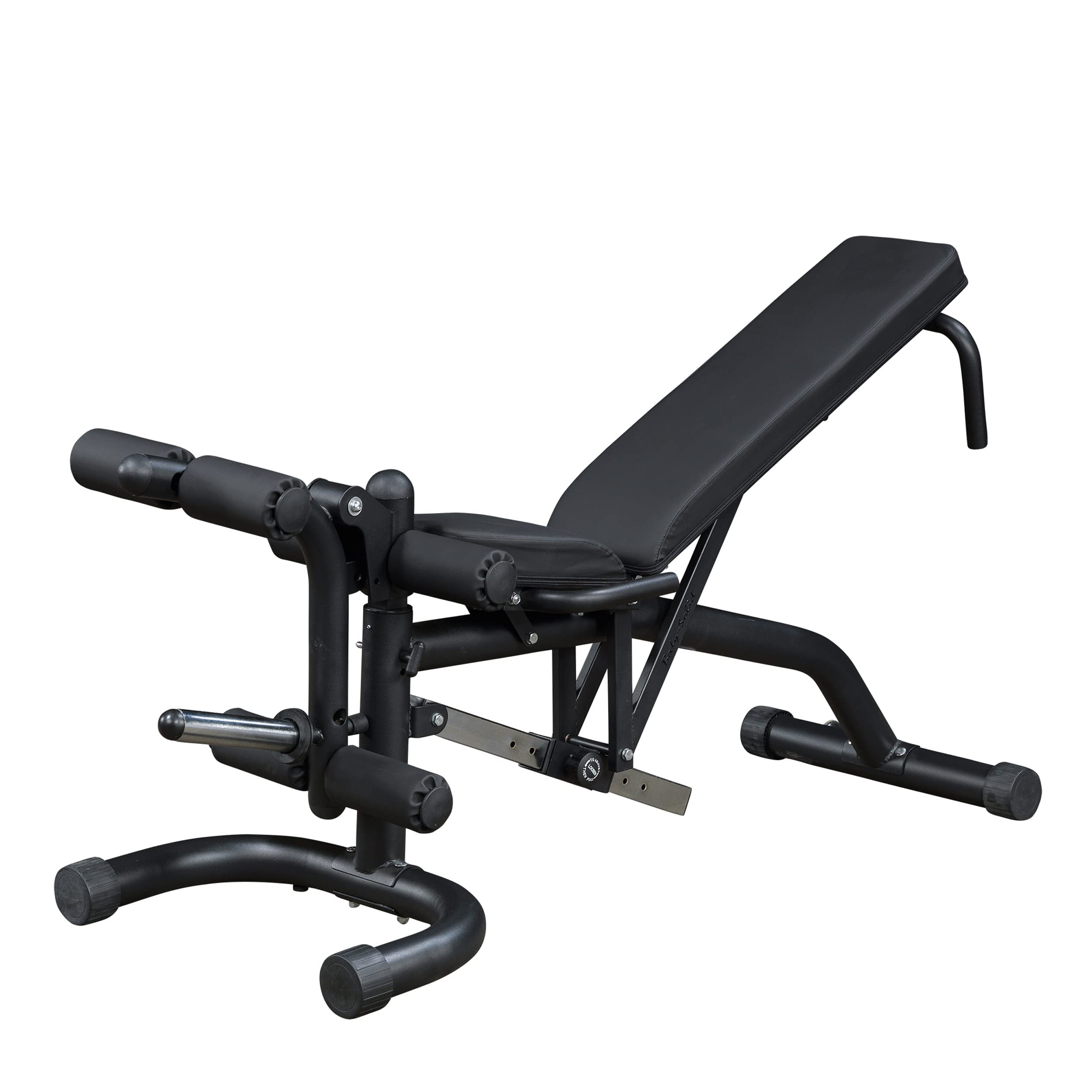 Multiple Angles Adjustable Weight Bench for Home & Commercial Gym (FID46) - Flat, Incline & Decline Bench for Workout Strength Training - Black