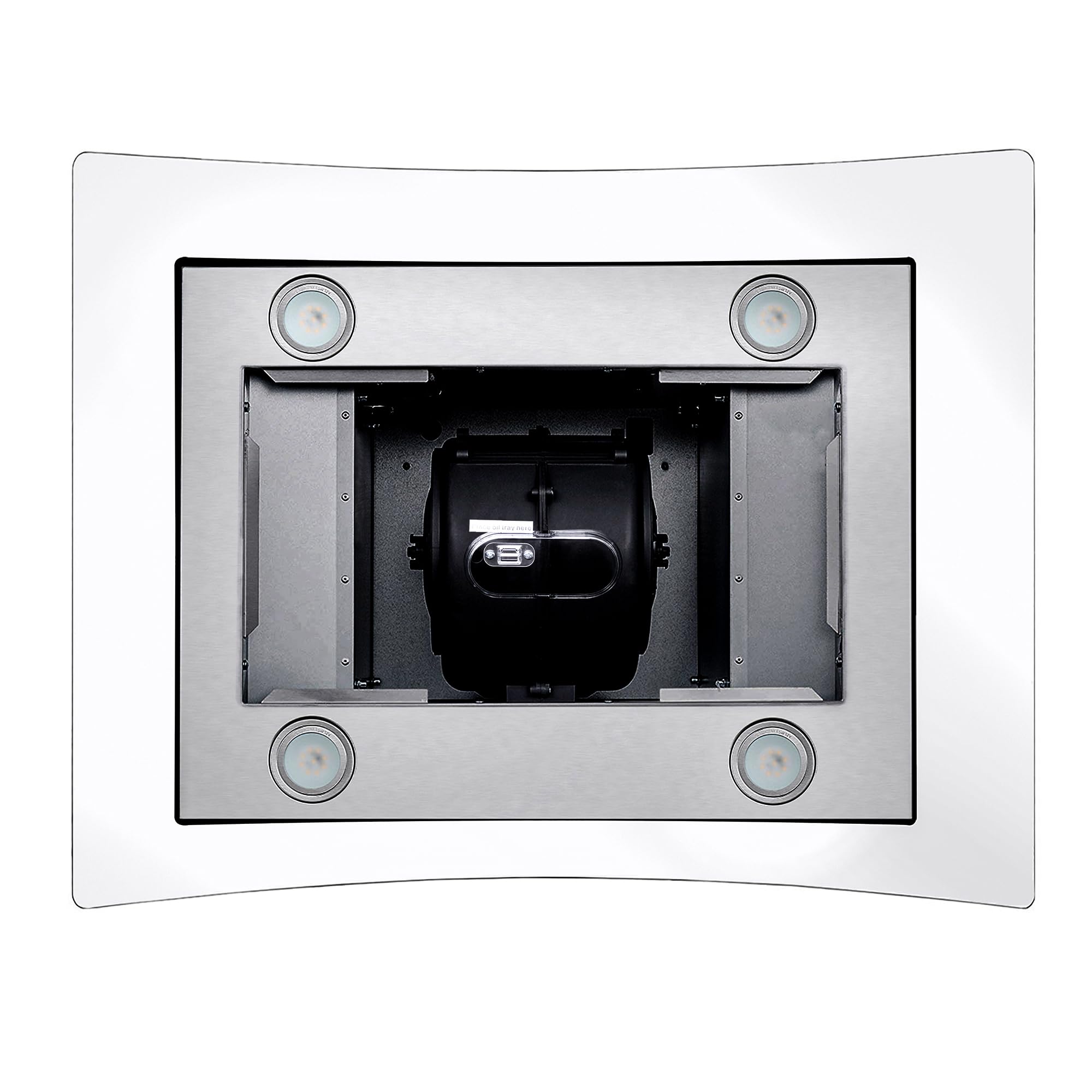 COS-668ICS750 30 in. Lumin Collection 380 CFM Ducted Island Range Hood, Soft Touch Controls, LED Lights, Stainless Steel