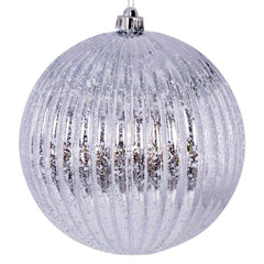 695876-6 Inch Silver Mercury Lined Ball Christmas Tree Ornament (4 pack) (N162407)