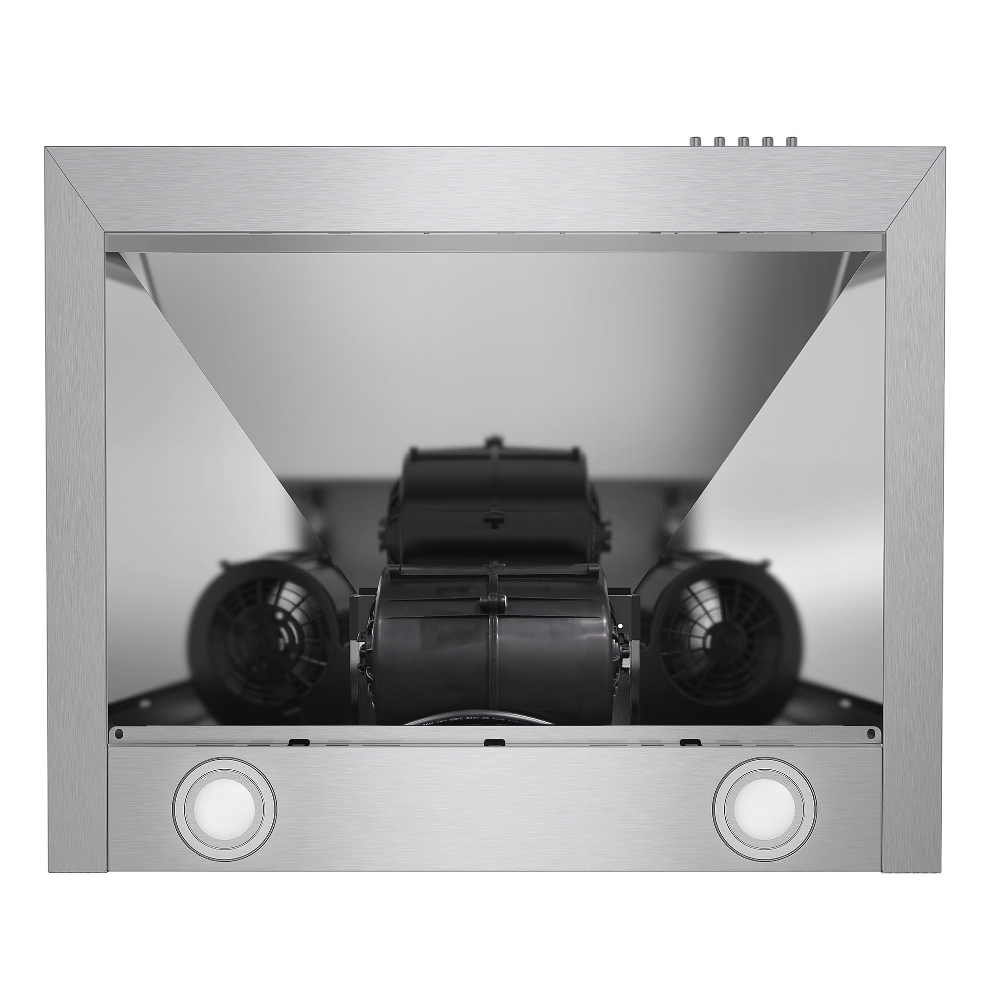 COS-6324EWH 24 in. Nebula Collection 220 CFM Ducted Wall Mount Range Hood, Button Controls, LED Lights, Stainless Steel