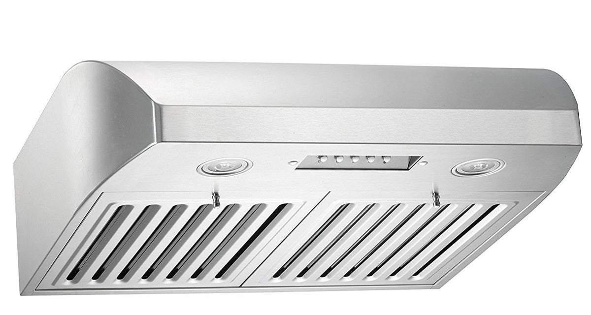 CHX2230SQB-1 Brillia 30-inch Under Cabinet Range Hood, 3-Speed, 680 CFM, LED Lights, Baffle Filters, Stainless Steel
