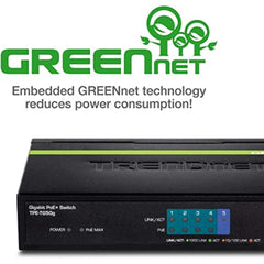 TRENDnet 5-Port Gigabit PoE Switch, 31W Budget, Plug & Play