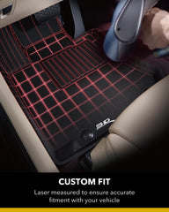 Custom Fit KAGU Floor Mat (BLACK) Compatible with MASERATI LEVANTE 2017-2018 - Full Set