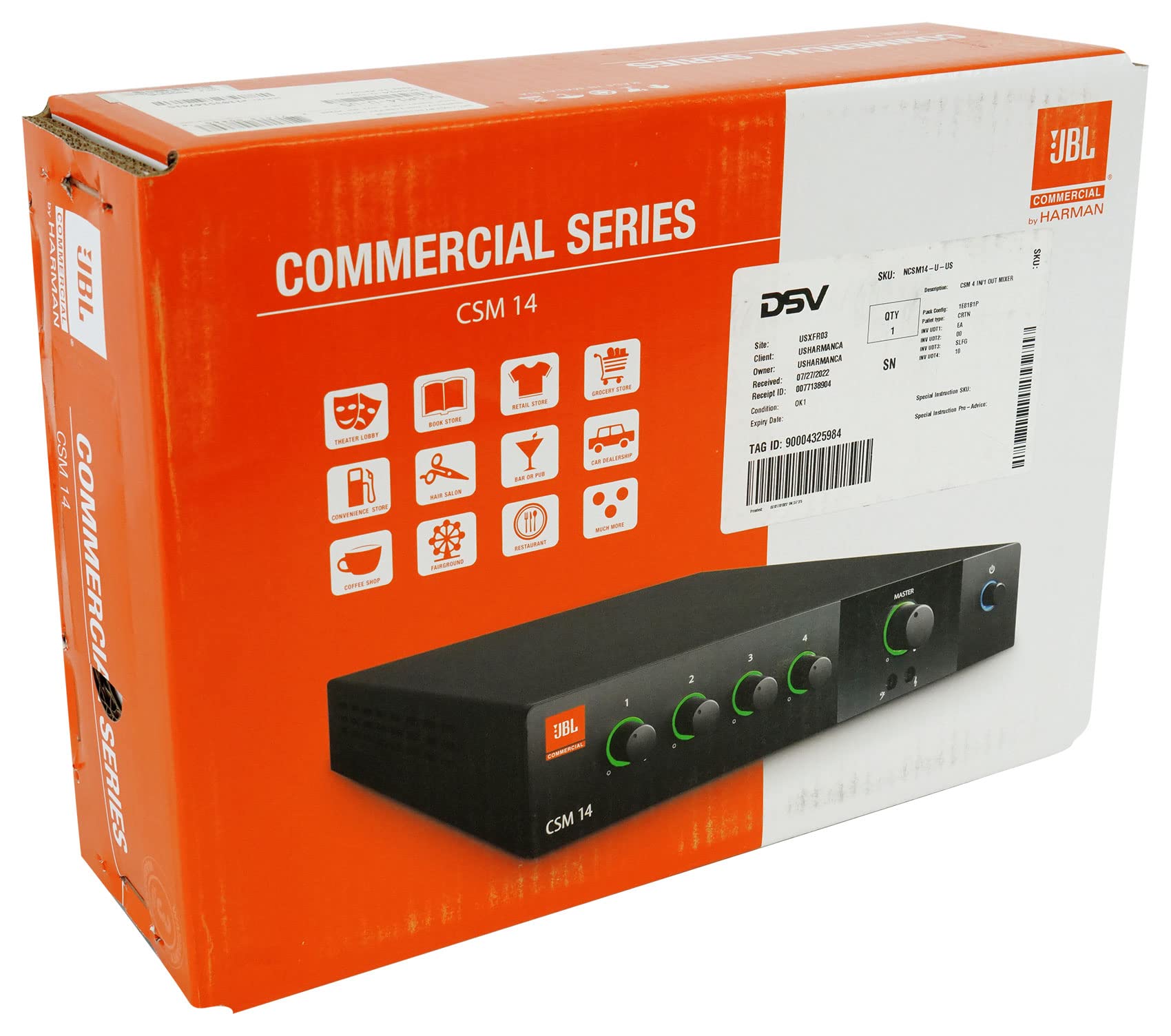 JBL Professional CSM-14 Commercial Series 4-input