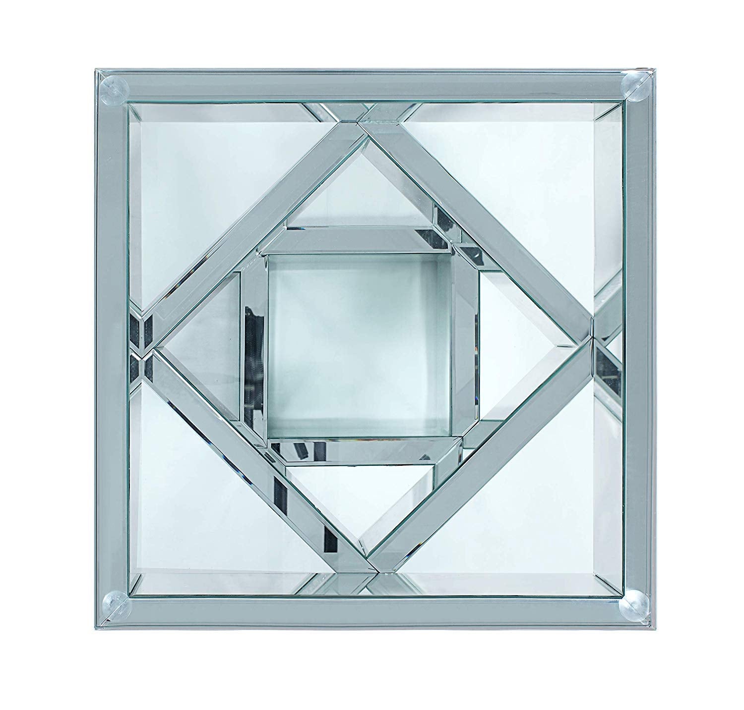 Coffee Table, Mirrored and Faux Diamonds