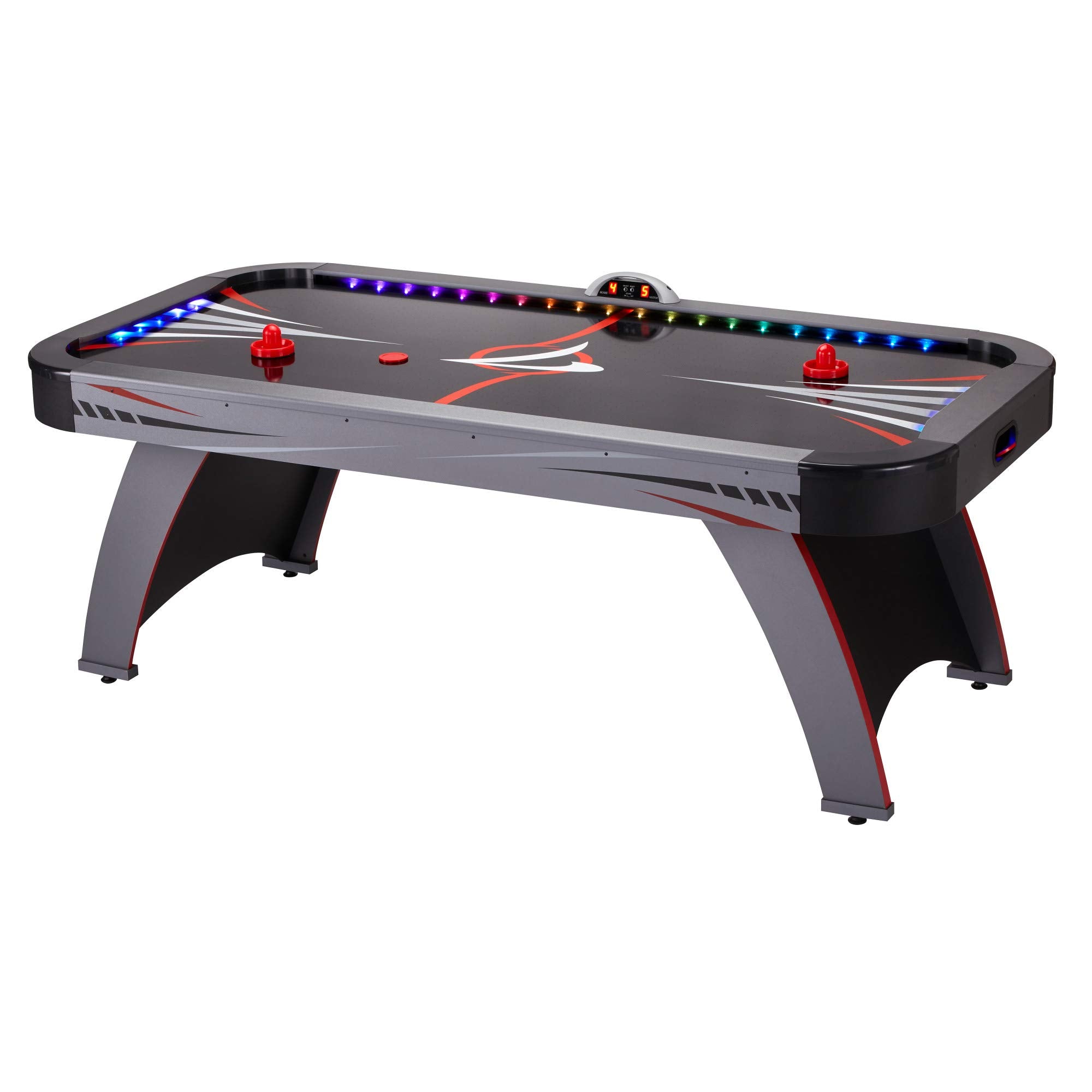 Fat Cat by  PRODUCTS Volt 7?LED Illuminated Air Hockey Table with Dual Motor Action for Faster Play, Automatic Scoring and Integrated Light System That Takes Game Play to The Next Level