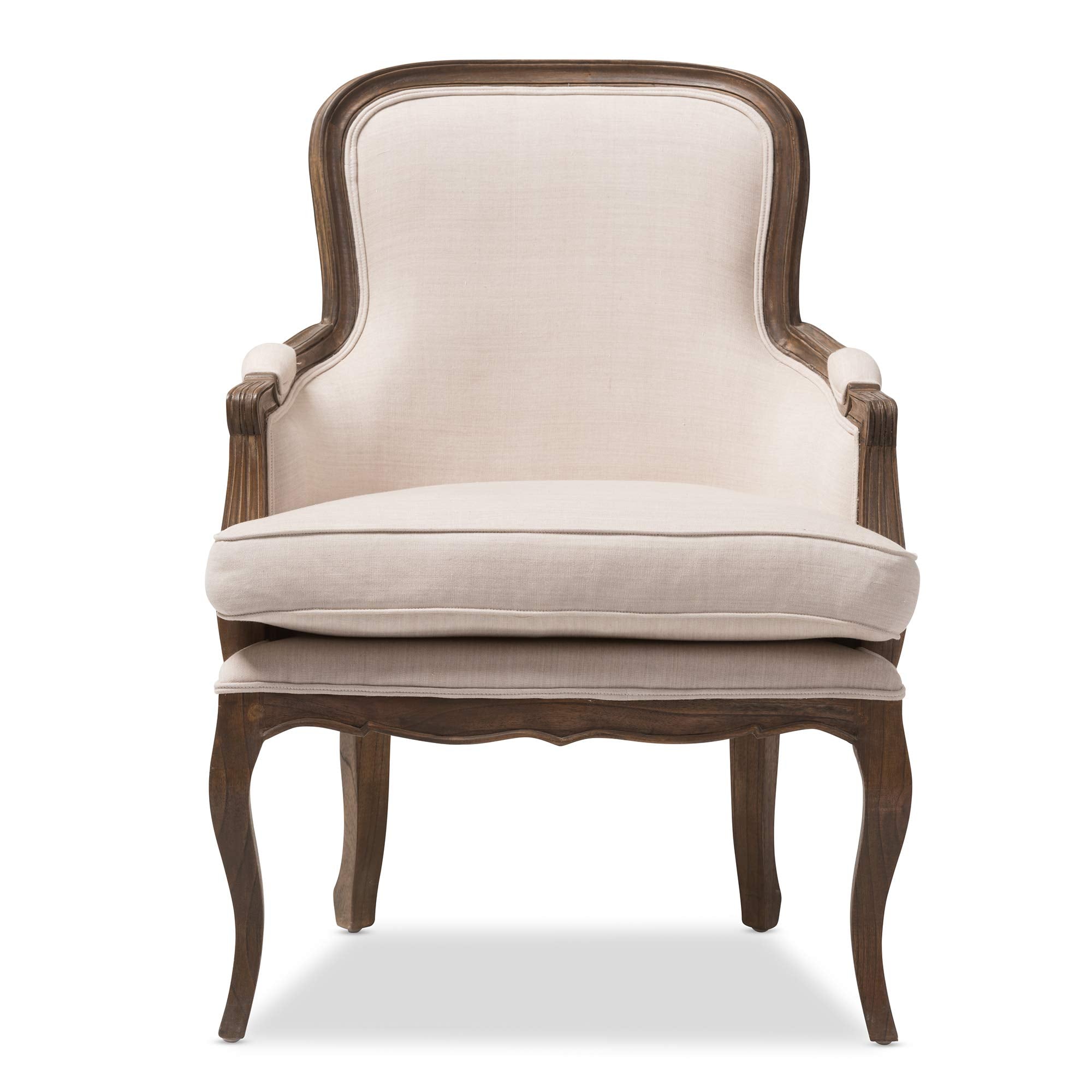 Napoleon Traditional French Accent Chair, Ash