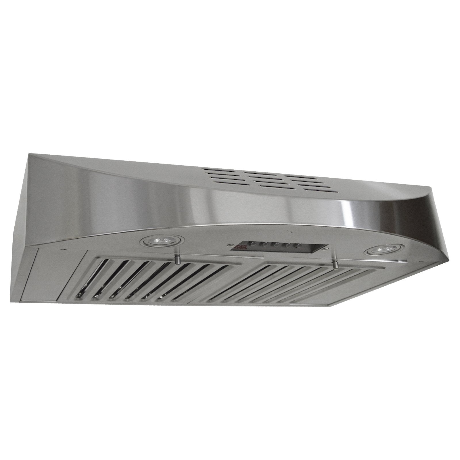 CHX3830SQBD-3 Brillia 30-inch Ductless Under Cabinet Range Hood, 3-Speed, 400 CFM, LED Lights, Baffle Filters