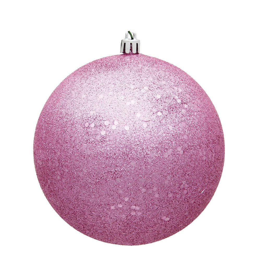 483657-4 Pink Sequin Ball Christmas Tree Ornament (6 pack) (N591079DQ)