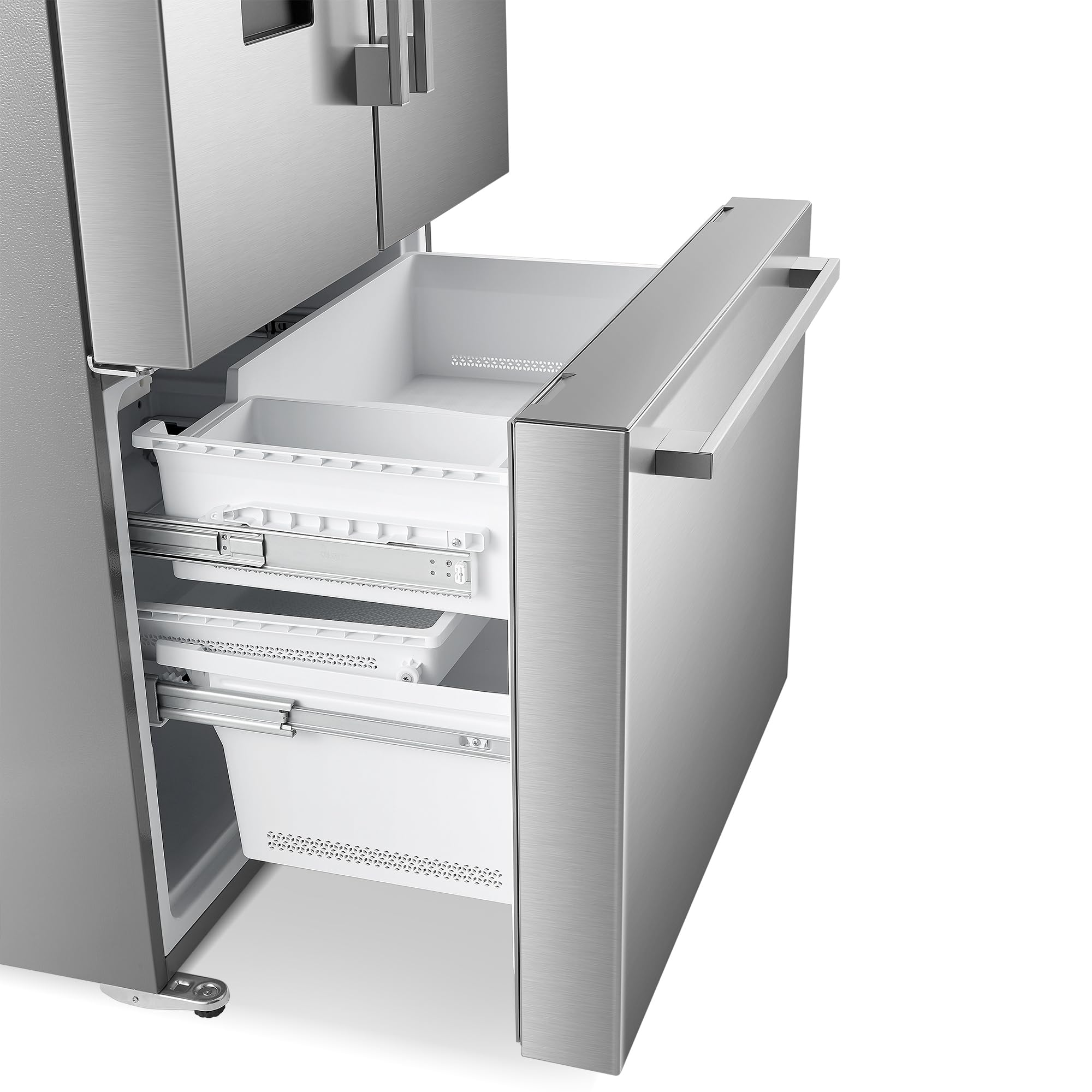 COS-FDR223GWSS 36 in. 3 French Door Refrigerator with Water Dispenser and Automatic Ice Maker in Stainless Steel, Counter Depth
