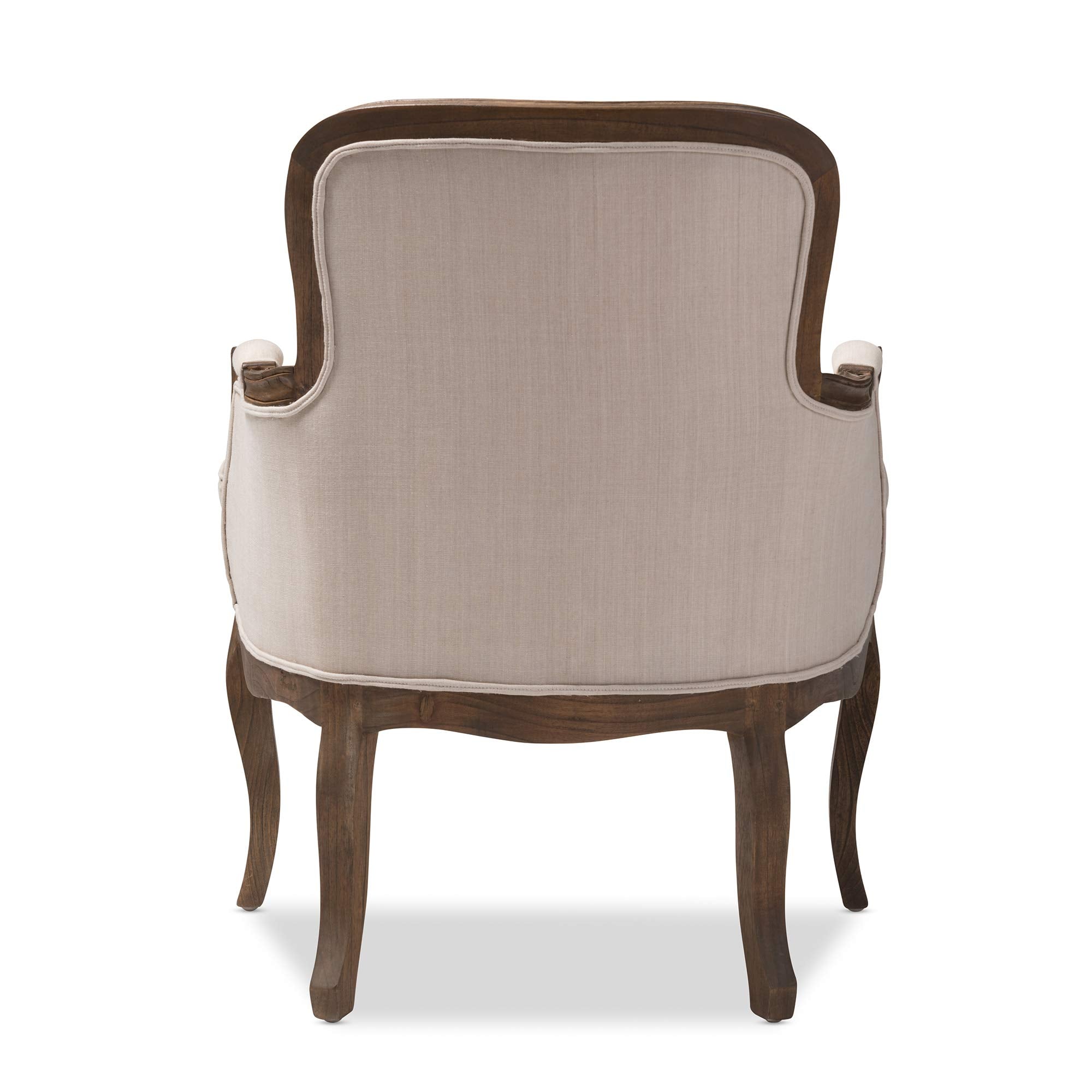 Napoleon Traditional French Accent Chair, Ash