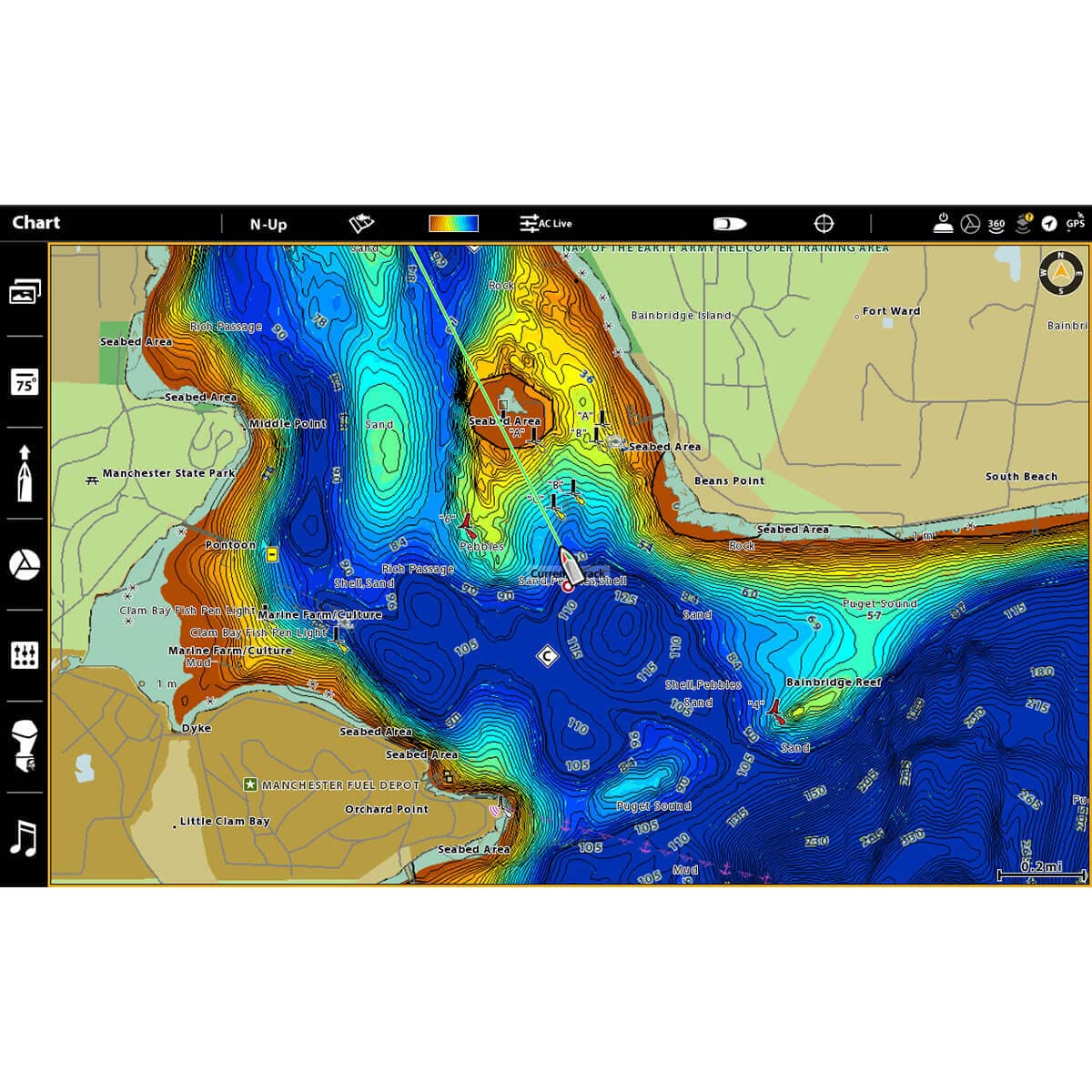 CoastMaster U.S. Coastal V1 Map SD Card for Fish Finders