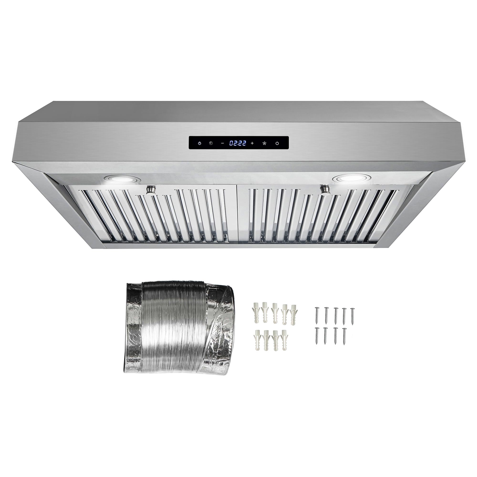 UMC30 30 in. Haven Collection 380 CFM Ducted Under Cabinet Range Hood, LED Lights, Touch Controls, Stainless Steel