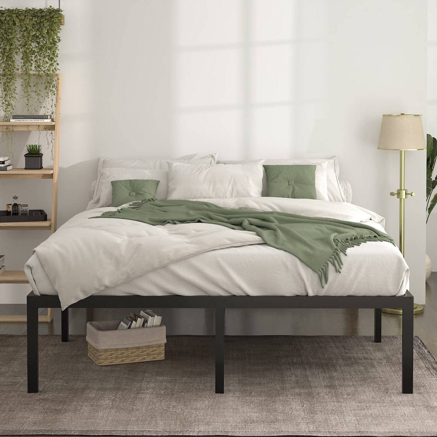 Fast Furnishings King 18 inch Platform Bed with Storage