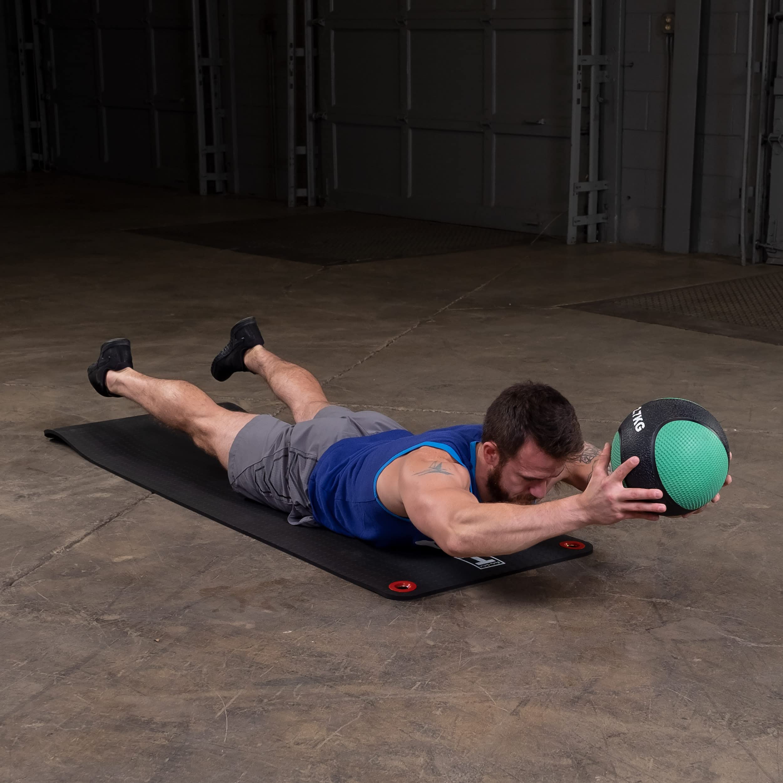 Rubber Medicine Ball - Superior Grip, Textured Surface, Adjustable Air Pressure Fitness Balls - Ideal for Cardio and Core Exercise in Home & Gym Workouts, Purple, 2lbs.