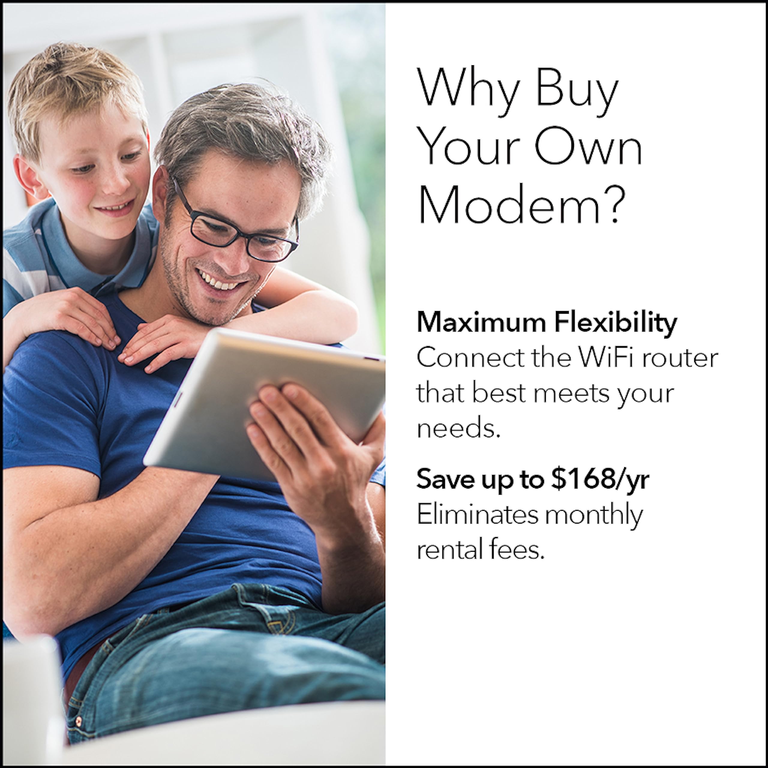 Nighthawk Cable Modem CM1200 - Compatible with All Cable Providers Including Xfinity by Comcast, Spectrum, Cox | for Cable Plans Up to 2 Gigabits | 4 x 1G Ethernet Ports | DOCSIS 3.1, Black