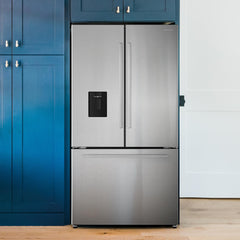 COS-FDR223GWSS 36 in. 3 French Door Refrigerator with Water Dispenser and Automatic Ice Maker in Stainless Steel, Counter Depth