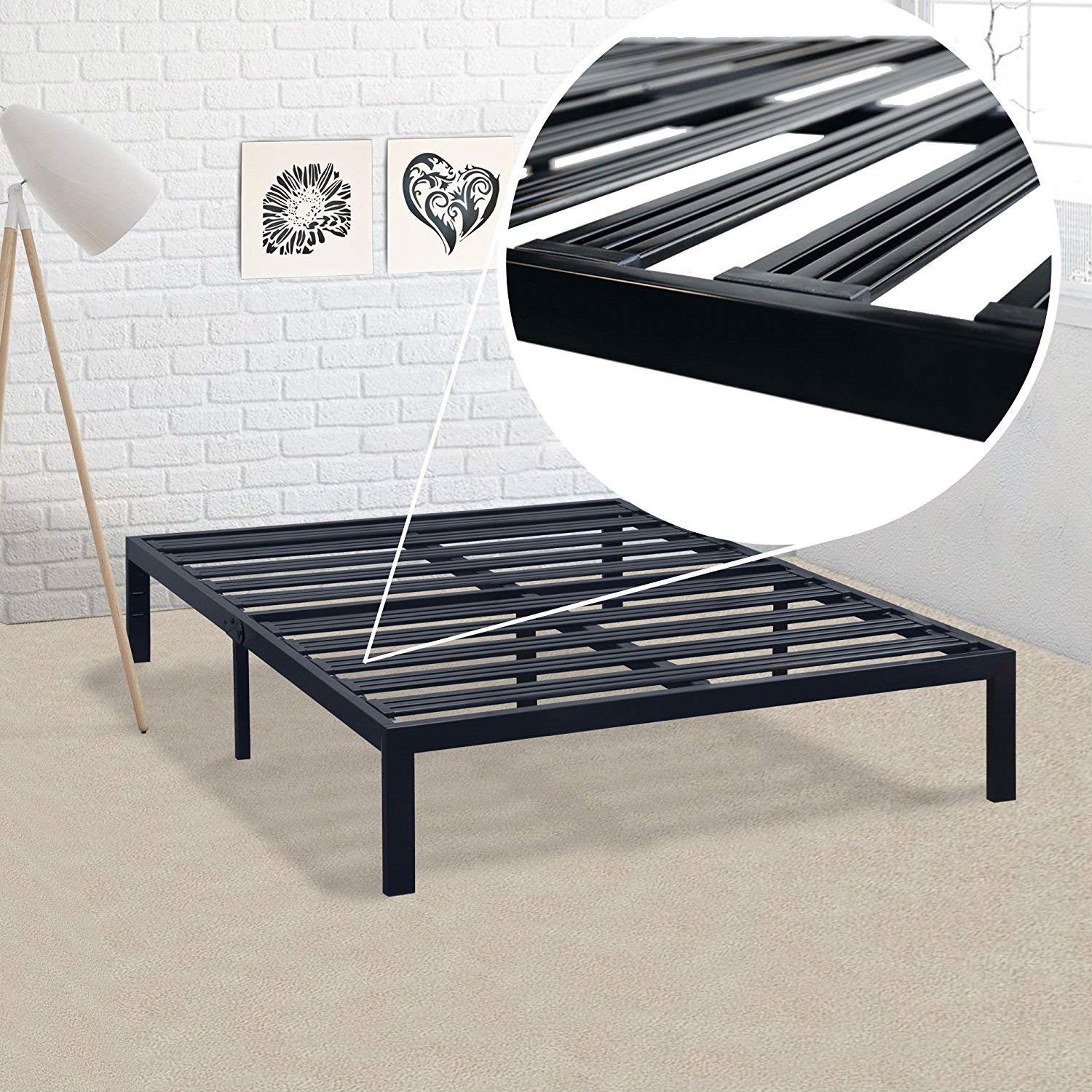 Fast Furnishings Twin XL Metal Platform Bed Frame