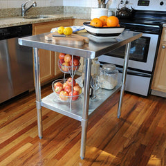 Stainless Steel Utility Prep Table 24x48 Inch