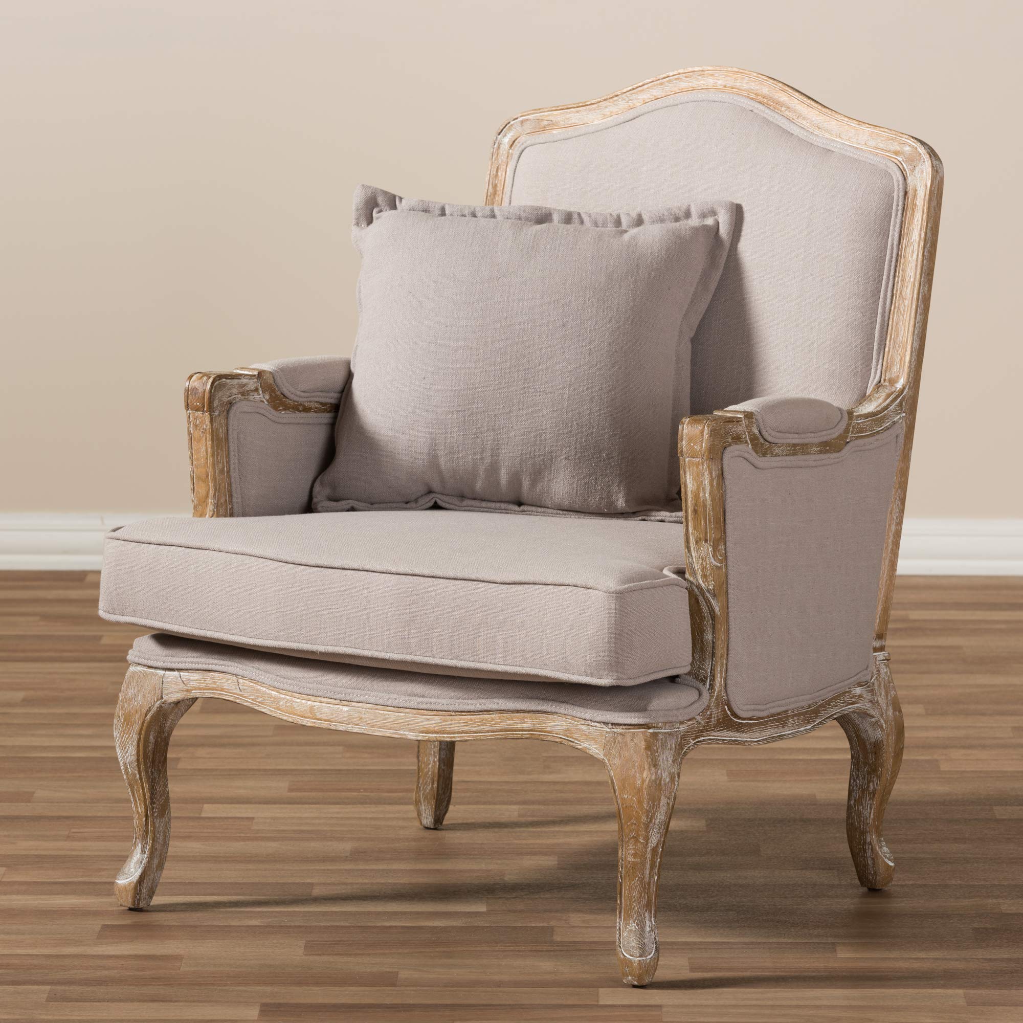 Constanza Accent Chair, 29.25Lx29Wx37.25H, Beige