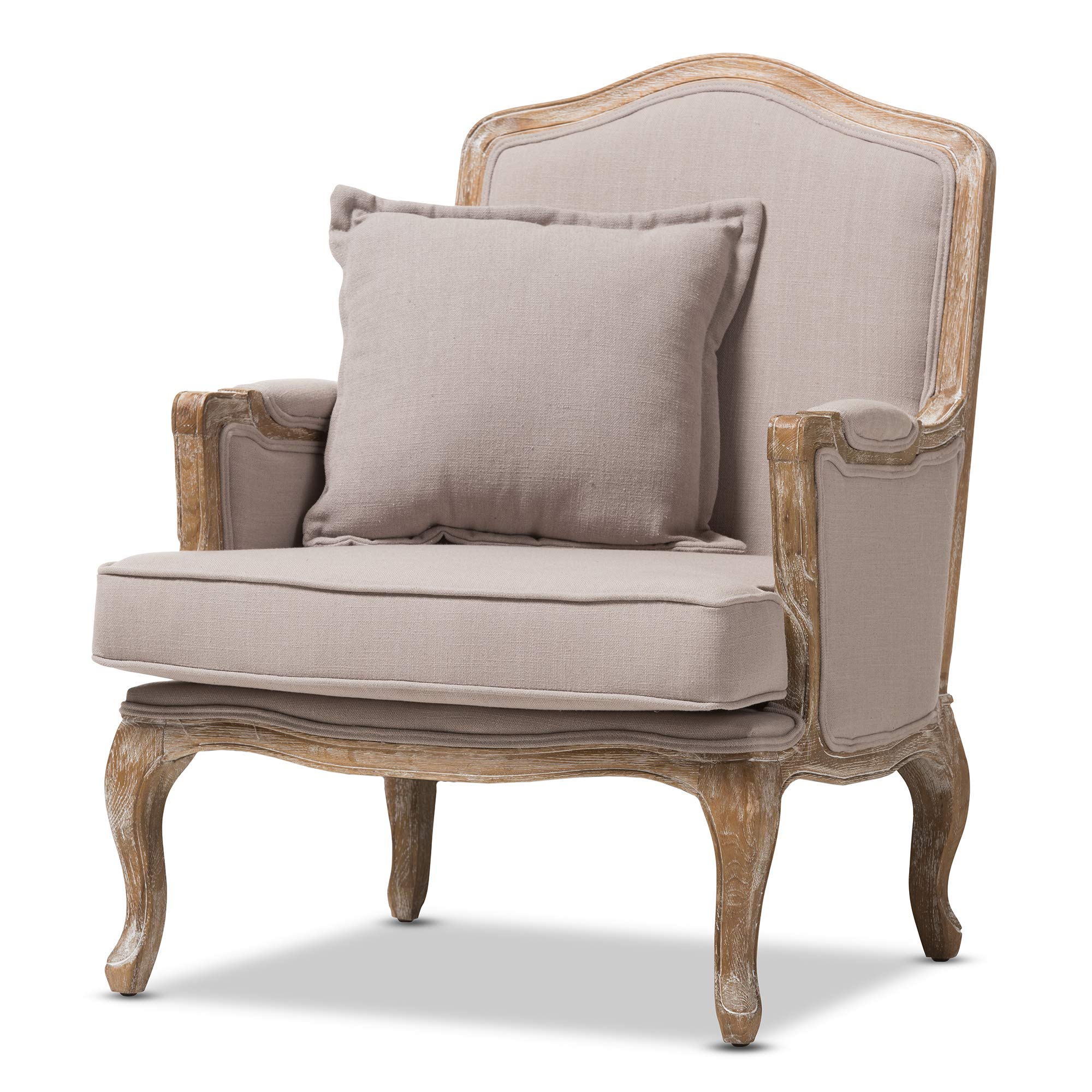 Constanza Accent Chair, 29.25Lx29Wx37.25H, Beige