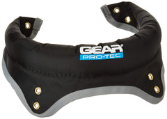 Protective neck guard for sports, designed to shield the neck area with adjustable features for comfort and security.