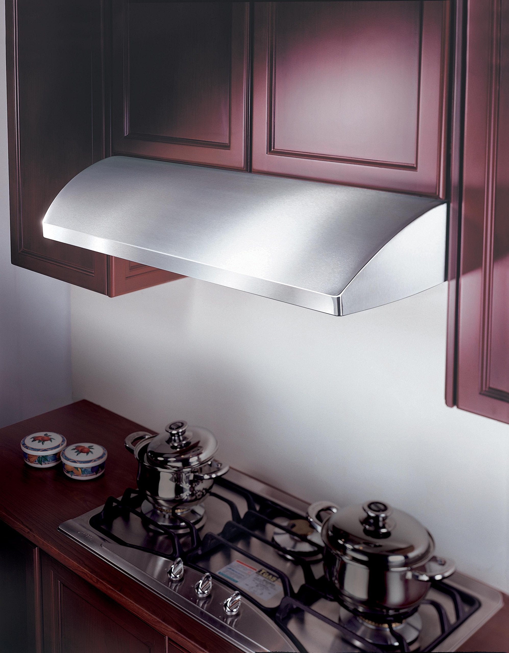 CHX2236SQB-1 Brillia 36-inch Under Cabinet Range Hood, 3-Speed, 680 CFM, Warm LED Lights, Baffle Filters, Top & Rear Exhaust