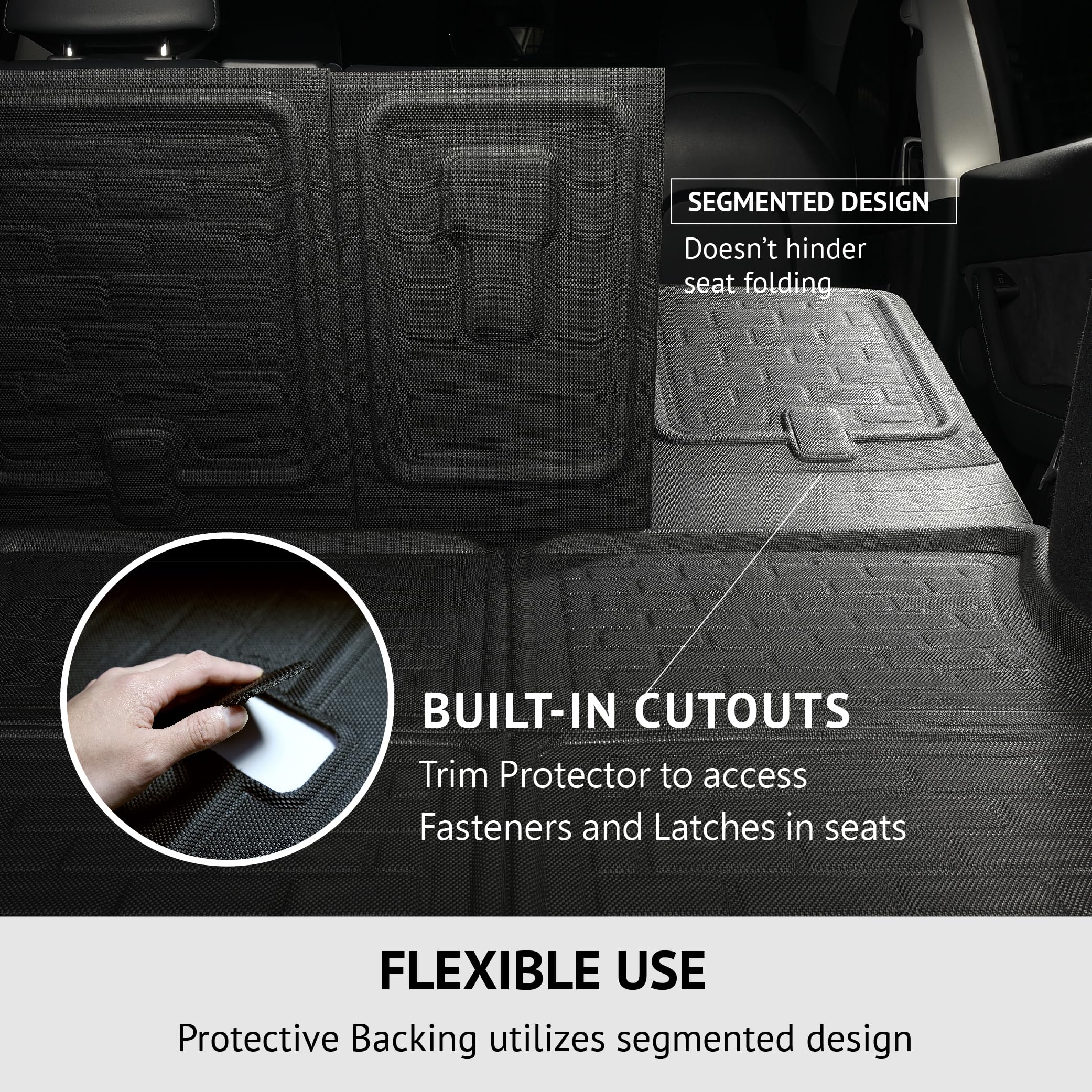 Custom Fit Kagu Seatback Protector (Black) Compatible with Chevrolet Trailblazer 2021-2025 - 2Pcs Seatback Protector