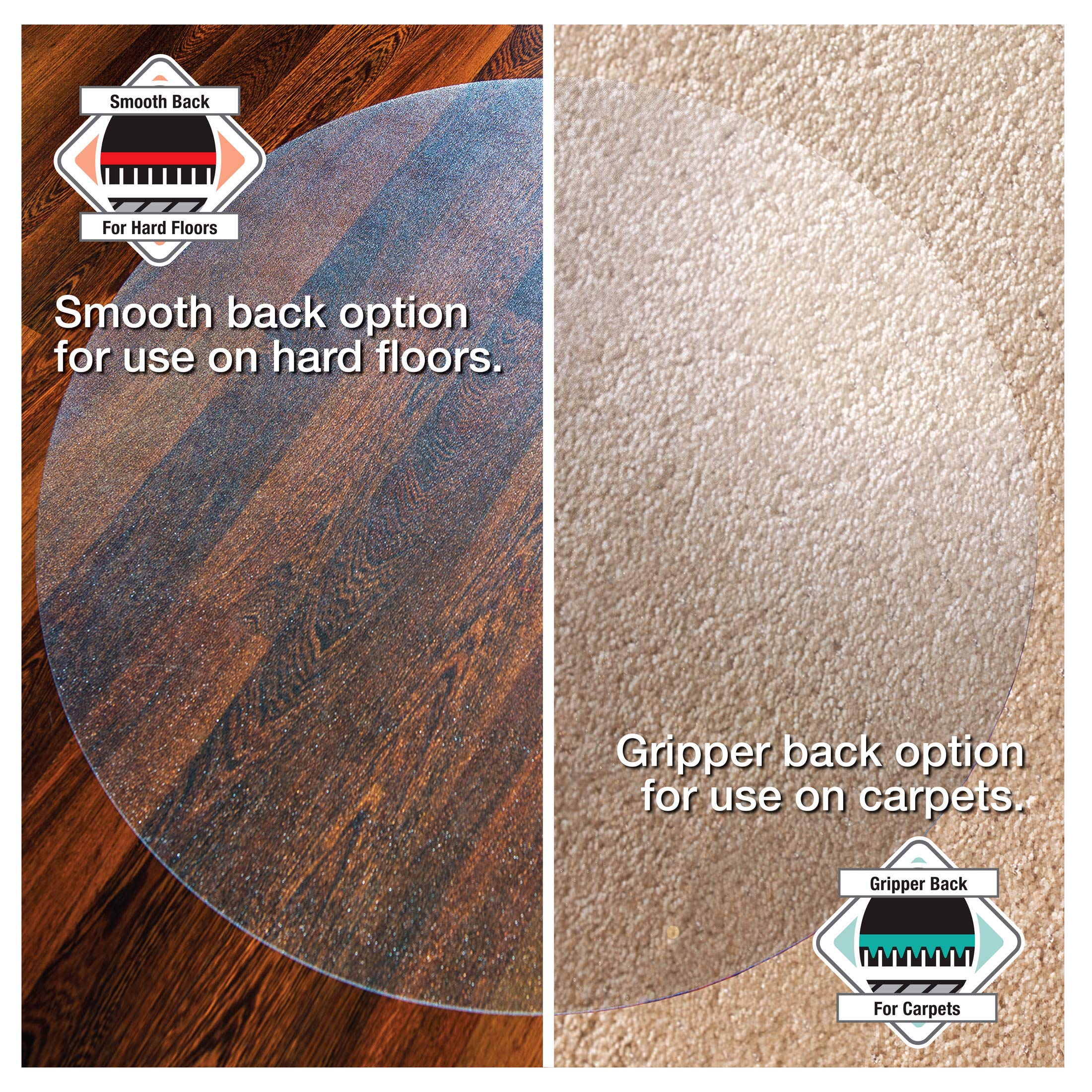 Polycarbonate Circular Christmas Tree Floor Protection Mat 36 Inch Diameter