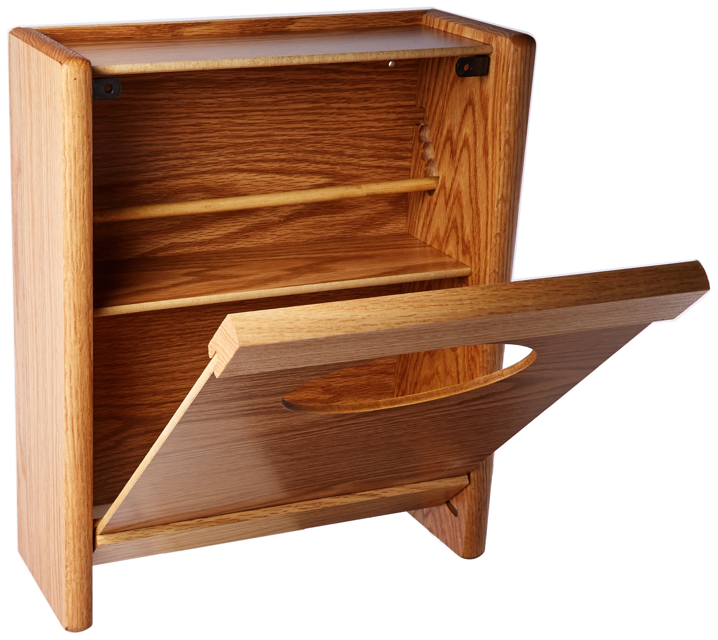 Combo Towel Dispenser and Glove/Tissue Holder, Light Oak